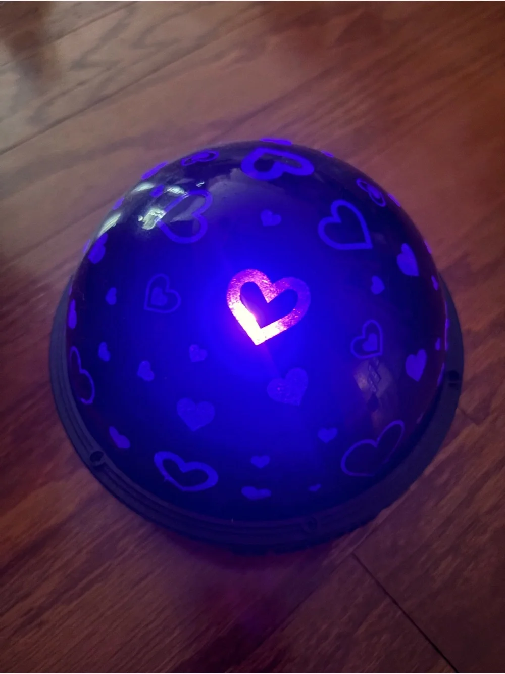 Red Heart Star Projector Night Light -